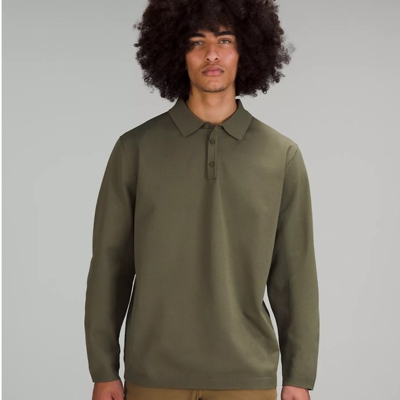 lululemon athletica Other - Lululemon Lightweight Knit Long Sleeve Polo Sweater